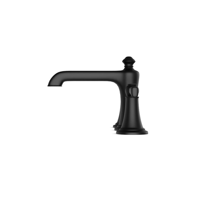 Classic 8" Widespread Bathroom Faucet - Matte Black image 3