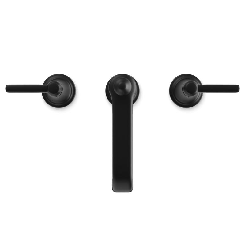 Classic 8" Widespread Bathroom Faucet - Matte Black image 4