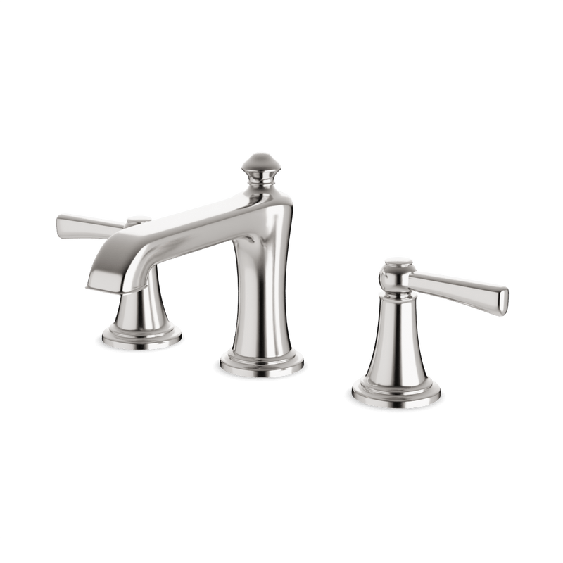Classic 8" Widespread Bathroom Faucet - Brushed Nickel image 1