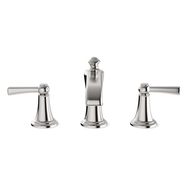 Classic 8" Widespread Bathroom Faucet - Brushed Nickel image 2