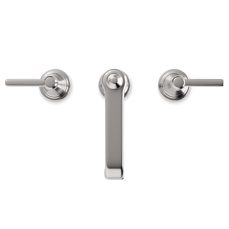 Classic 8" Widespread Bathroom Faucet - Brushed Nickel image 3
