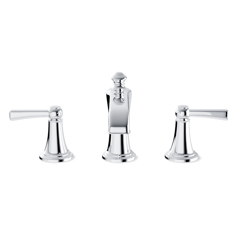 Classic 8" Widespread Bathroom Faucet - Chrome image 2