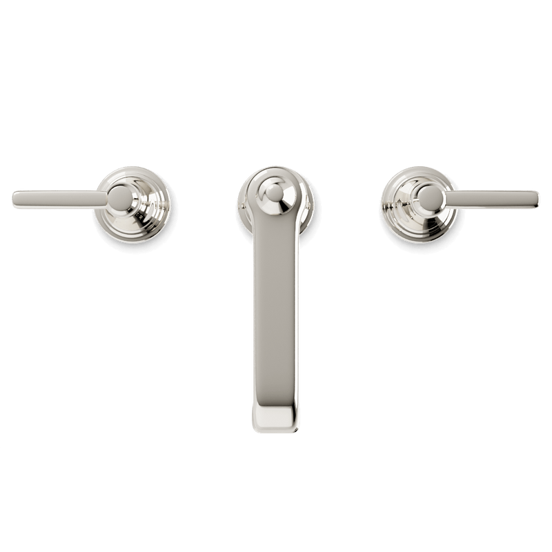 Classic 8" Widespread Bathroom Faucet - Polished Nickel image 4
