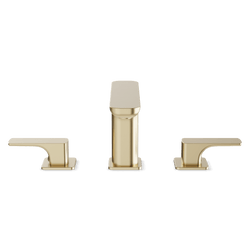 Harmony 8" Widespread Bathroom Faucet - Satin Brass thumbnail 2