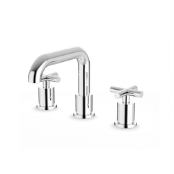 FS314 - Round 8" Widespread Lavatory Faucet with Low Spout & Cross Handles Artos US Chrome