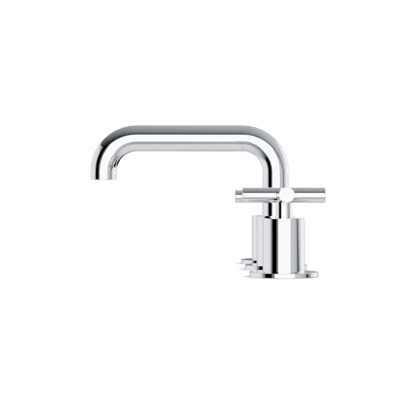Opera 8" Widespread Bathroom Faucet With Low Spout & Cross Handles - Chrome image 3