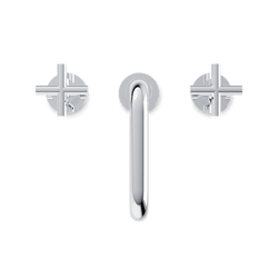 Opera 8" Widespread Bathroom Faucet With Low Spout & Cross Handles - Chrome thumbnail 4
