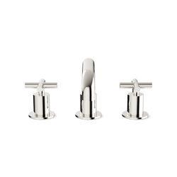 Opera 8" Widespread Bathroom Faucet With Low Spout & Cross Handles - Polished Nickel thumbnail 2