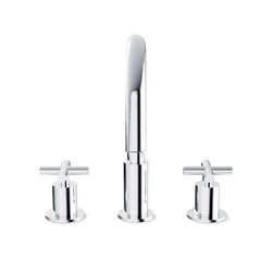Opera 8" Widespread Bathroom Faucet With Cross Handles - Chrome thumbnail 2