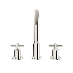 Opera 8" Widespread Bathroom Faucet With Cross Handles - Polished Nickel thumbnail 2