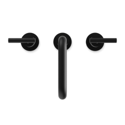 Opera 8" Widespread Bathroom Faucet With Low Spout & Lever Handles - Matte Black thumbnail 4