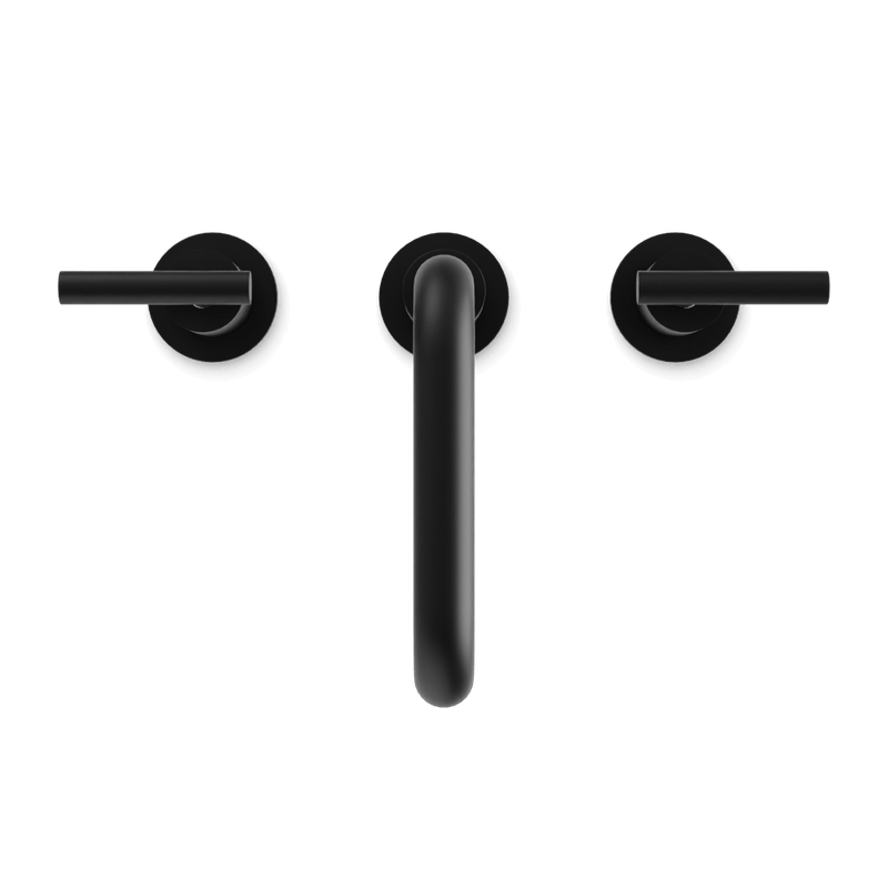 Opera 8" Widespread Bathroom Faucet With Low Spout & Lever Handles - Matte Black image 4