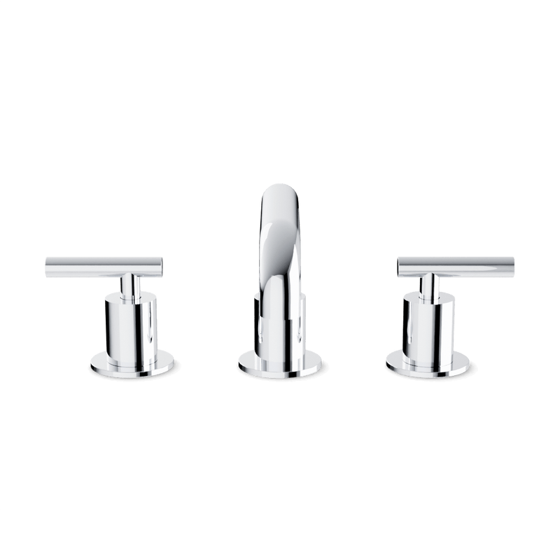 Opera 8" Widespread Bathroom Faucet With Low Spout & Lever Handles - Chrome image 2