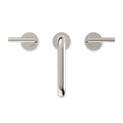 Opera 8" Widespread Bathroom Faucet With Low Spout & Lever Handles - Polished Nickel thumbnail 4