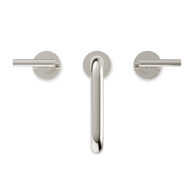 Opera 8" Widespread Bathroom Faucet With Low Spout & Lever Handles - Polished Nickel image 4