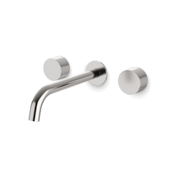 Opera In-Wall Bathroom Faucet with Disc Handles - Brushed Nickel / Standard thumbnail 1
