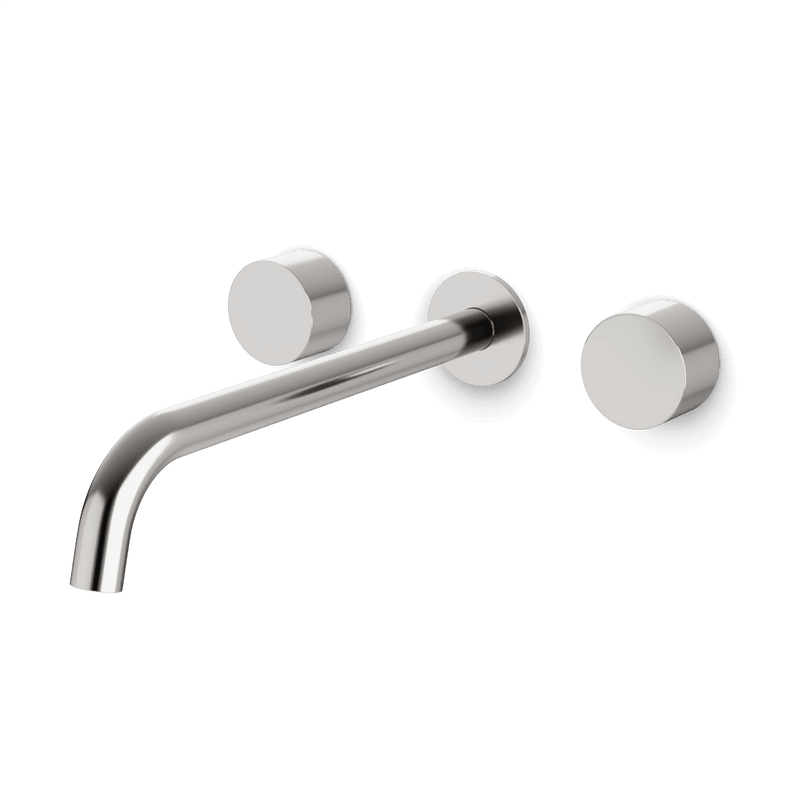 Opera In-Wall Bathroom Faucet with Disc Handles - Brushed Nickel / Extended image 1