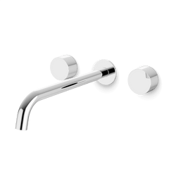 Opera In-Wall Bathroom Faucet with Disc Handles - Chrome / Extended thumbnail 1