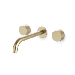 Opera In-Wall Bathroom Faucet with Disc Handles - Satin Brass / Standard thumbnail 1