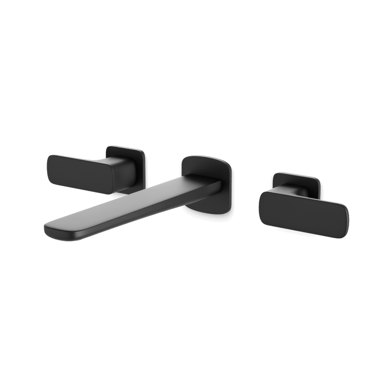 Harmony 3-Hole Wall Mount Tub Filler - Matte Black image 1