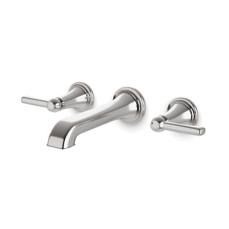 Classic 3-Hole Wall Mount Tub Filler - Brushed Nickel image 1
