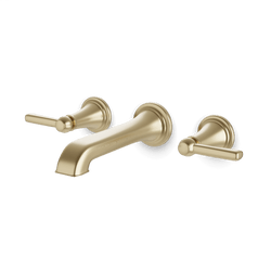 Classic 3-Hole Wall Mount Tub Filler - Satin Brass thumbnail 1