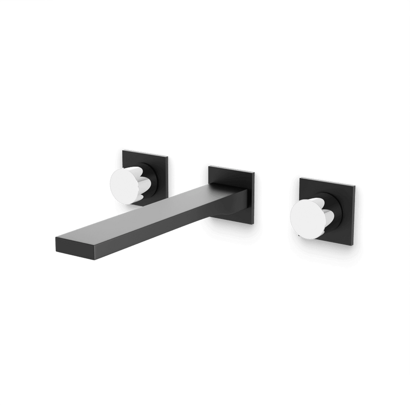 Otella In-Wall Bathroom Faucet - Chrome/Matte Black image 1