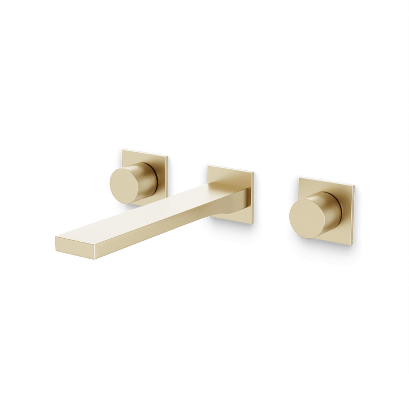 Otella In-Wall Bathroom Faucet - Satin Brass image 1