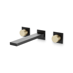 Otella In-Wall Bathroom Faucet - Satin Brass/Matte Black thumbnail 1