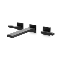 Edge In-Wall Bathroom Faucet - Matte Black thumbnail 1