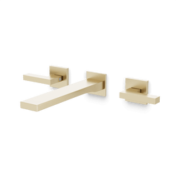 Edge In-Wall Bathroom Faucet - Satin Brass thumbnail 1