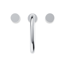 Opera 3-Hole Deck Mount Tub Filler With Arc Spout & Disc Handles - Chrome thumbnail 4