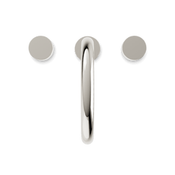 Opera 3-Hole Deck Mount Tub Filler With Arc Spout & Disc Handles - Polished Nickel thumbnail 4