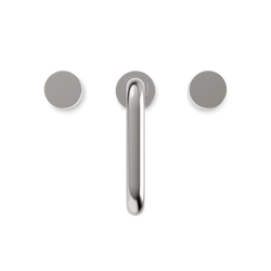 Opera 8" Widespread Bathroom Faucet With Low Spout & Disc Handles - Brushed Nickel thumbnail 4