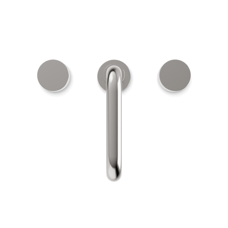 Opera 8" Widespread Bathroom Faucet With Low Spout & Disc Handles - Brushed Nickel image 4