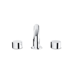 Opera 8" Widespread Bathroom Faucet With Low Spout & Disc Handles - Chrome thumbnail 2