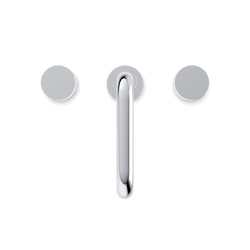 Opera 8" Widespread Bathroom Faucet With Low Spout & Disc Handles - Chrome thumbnail 4