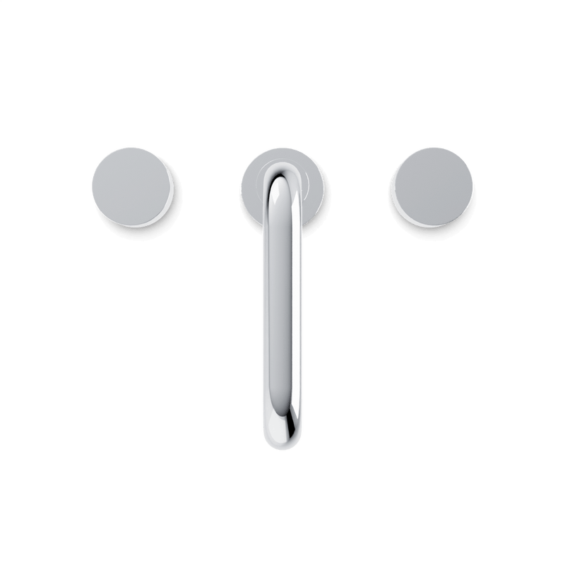 Opera 8" Widespread Bathroom Faucet With Low Spout & Disc Handles - Chrome image 4