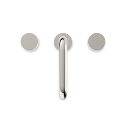 Opera 8" Widespread Bathroom Faucet With Low Spout & Disc Handles - Polished Nickel thumbnail 4