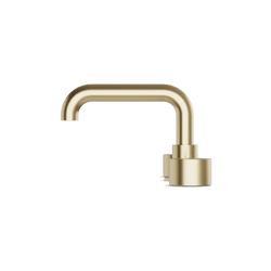 Opera 8" Widespread Bathroom Faucet With Low Spout & Disc Handles - Satin Brass thumbnail 3