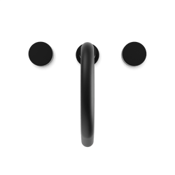 Opera 8" Widespread Bathroom Faucet With Disc Handles - Matte Black thumbnail 4