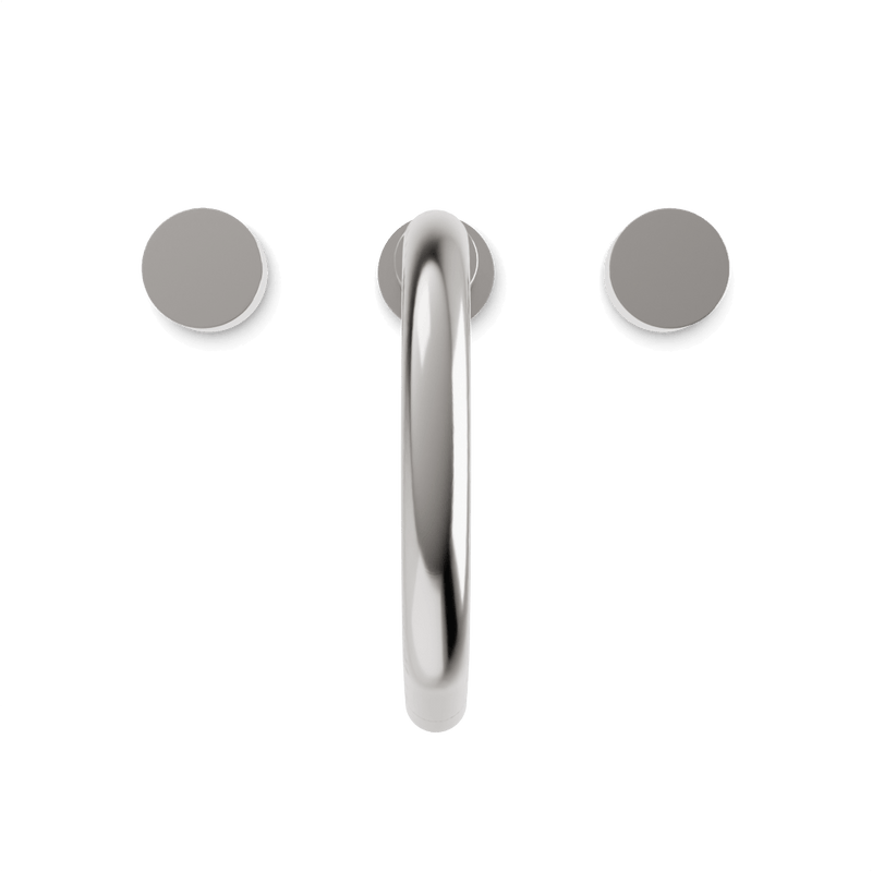 Opera 8" Widespread Bathroom Faucet With Disc Handles - Brushed Nickel image 4