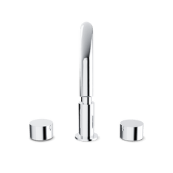 Opera 8" Widespread Bathroom Faucet With Disc Handles - Chrome thumbnail 2