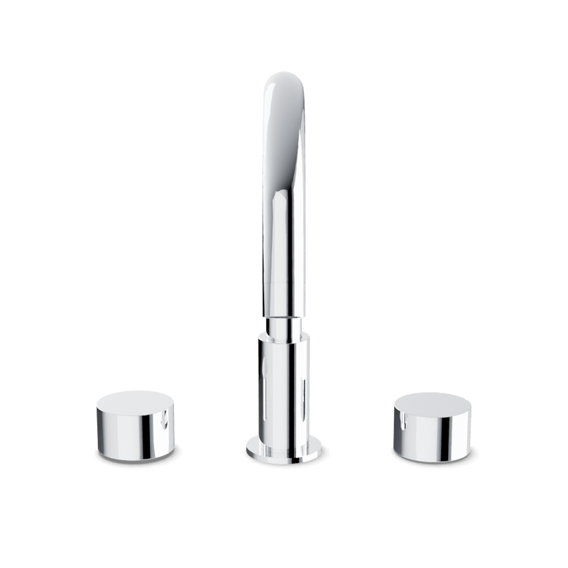 Opera 8" Widespread Bathroom Faucet With Disc Handles - Chrome image 2