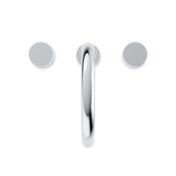 Opera 8" Widespread Bathroom Faucet With Disc Handles - Chrome thumbnail 4