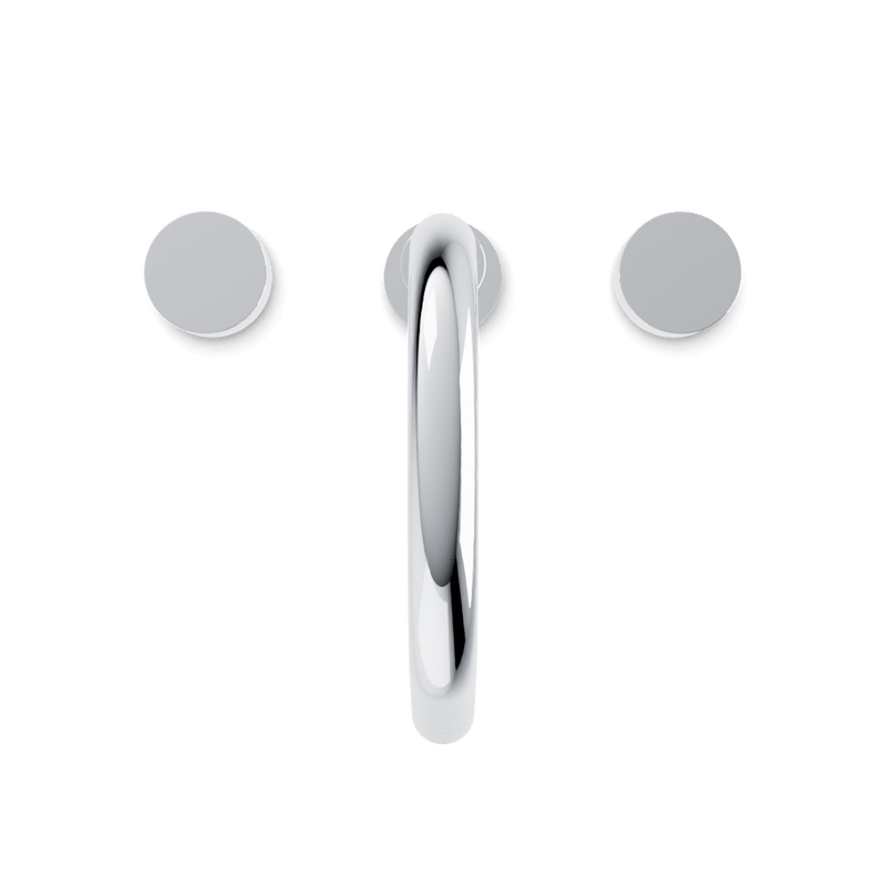 Opera 8" Widespread Bathroom Faucet With Disc Handles - Chrome image 4