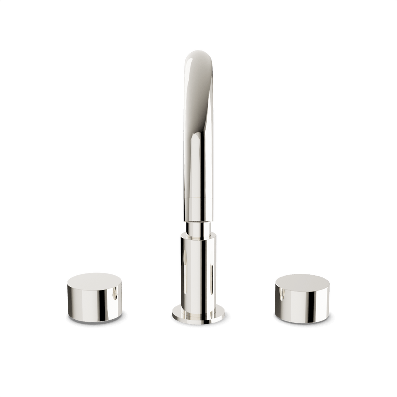 Opera 8" Widespread Bathroom Faucet With Disc Handles - Polished Nickel image 2