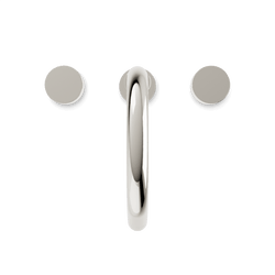 Opera 8" Widespread Bathroom Faucet With Disc Handles - Polished Nickel thumbnail 4