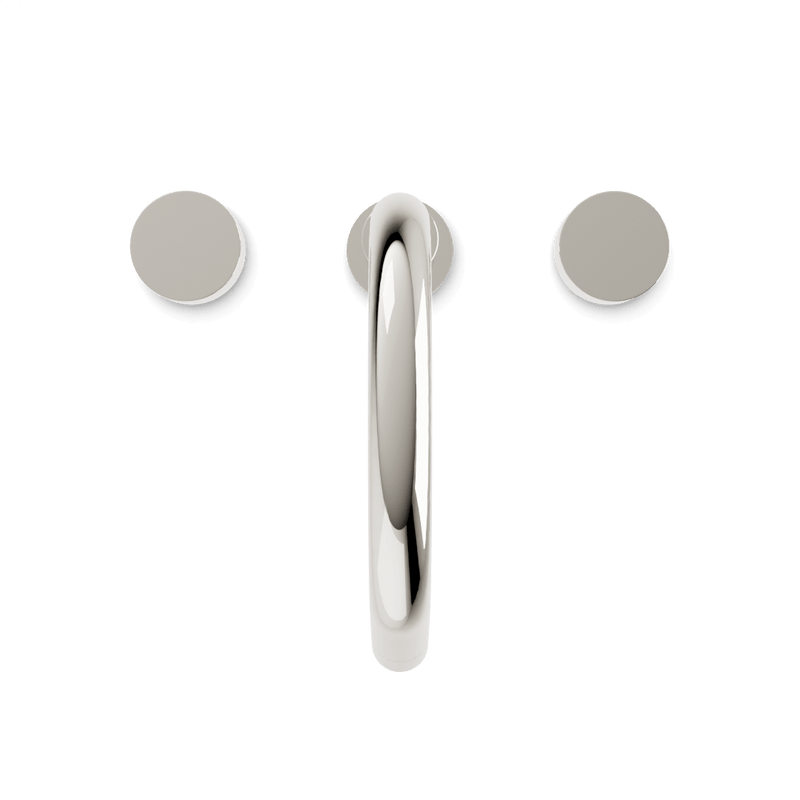 Opera 8" Widespread Bathroom Faucet With Disc Handles - Polished Nickel image 4