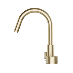 Opera 8" Widespread Bathroom Faucet With Disc Handles - Satin Brass thumbnail 3